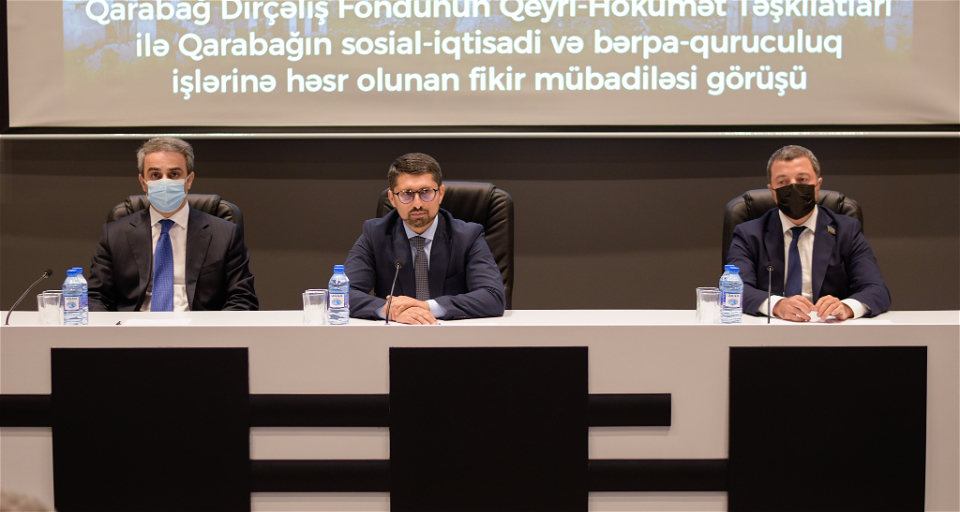Qarabağ Dirçəliş Fondu Qeyri-Hökumət Təşkilatlarının nümayəndələri ilə görüşüb - FOTO