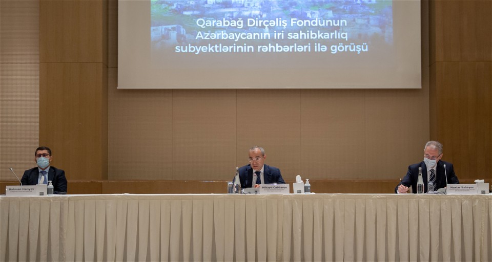 Qarabağ Dirçəliş Fondu aparıcı biznes qurumları ilə görüş keçirib - FOTO