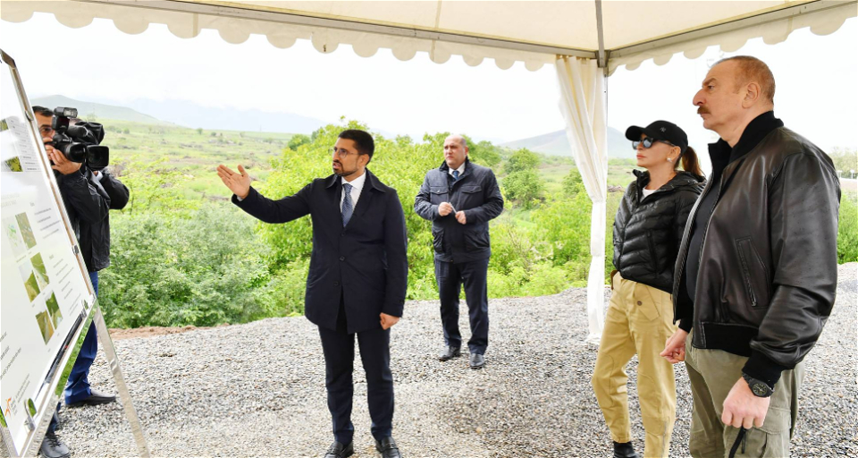 Prezident İlham Əliyev Füzuli şəhərinin mərkəzi parkında ağac əkib - FOTO