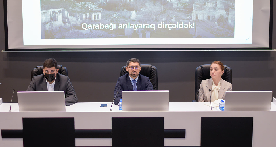 Qarabağ Dirçəliş Fondu ilə gənclər arasında “Qarabağı anlayaraq dirçəldək!” mövzusunda görüş keçirilib