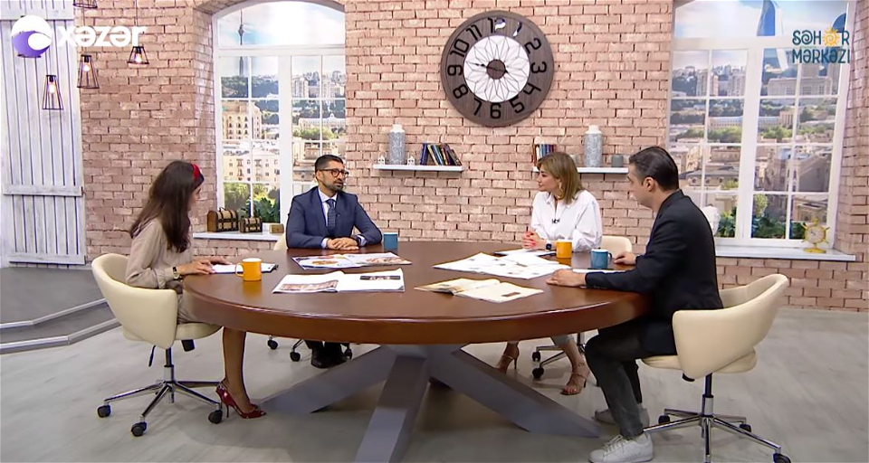 Rəhman Hacıyev Xəzər televiziyasının efirində yayımlanan “Səhər mərkəzi” verilişinin qonağı olub - VİDEO