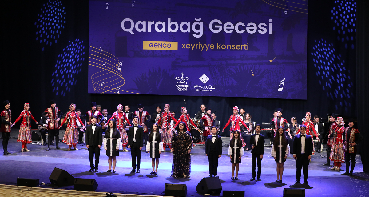 Qarabağ Dirçəliş Fondunun təşəbbüsü ilə Gəncədə “Qarabağ gecəsi” adlı xeyriyyə konserti keçirilib