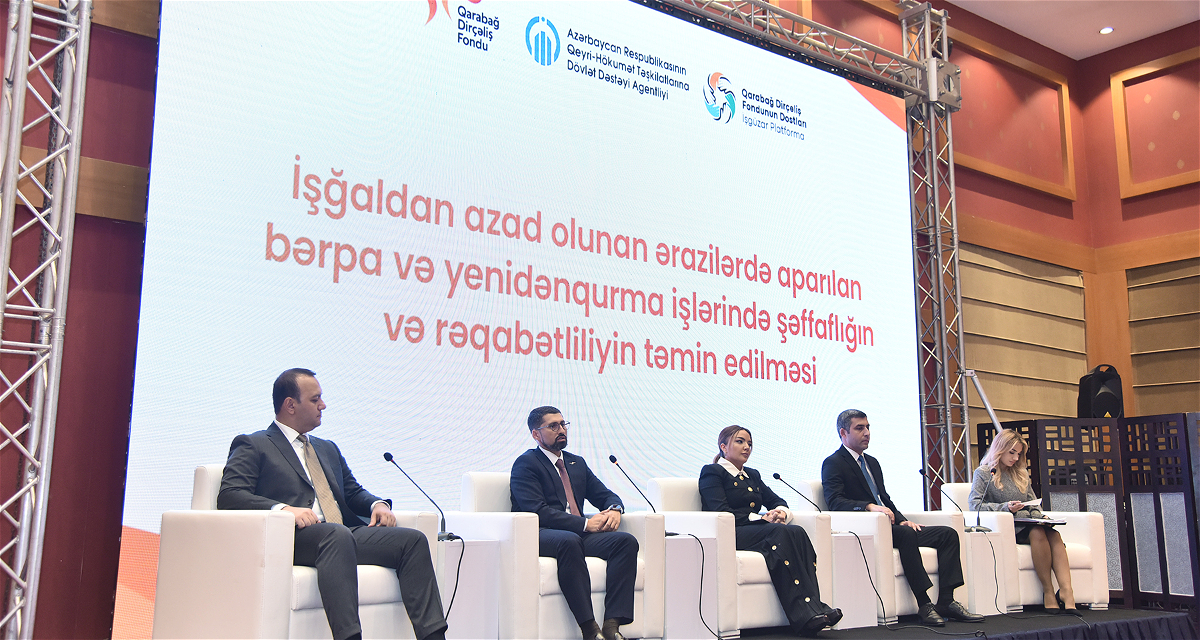 Qarabağda aparılan bərpa və yenidənqurma işlərində şəffaflığın və rəqabətliliyin təmin edilməsi müzakirə edilib