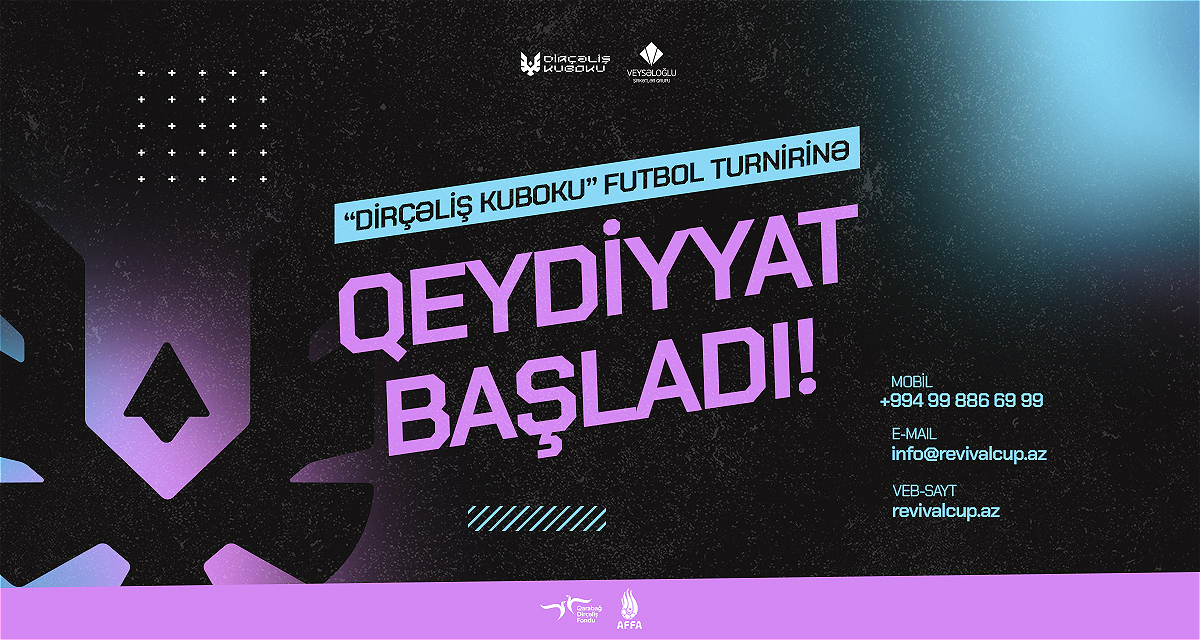 Qarabağ Dirçəliş Fondu “Dirçəliş Kuboku” xeyriyyə minifutbol turnirinə start verir