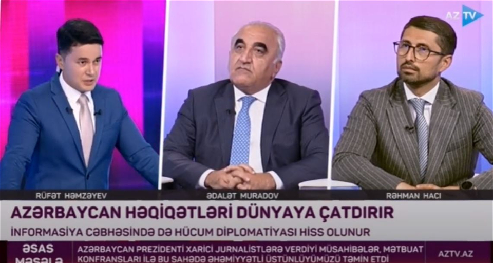 Qarabağ Dirçəliş Fondunun İdarə Heyətinin sədri Rəhman Hacıyev “Əsas məsələ” verilişinin qonağı olub - VİDEO