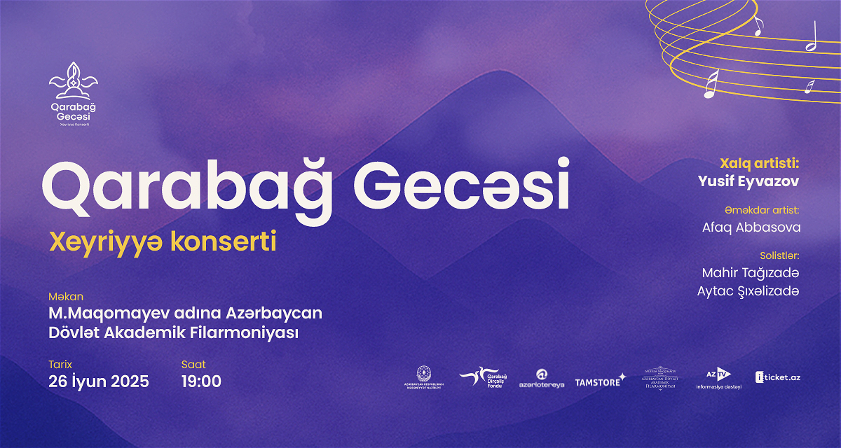Buy a ticket to the “Night of Karabakh” charity concert and support the restoration of our beloved Karabakh!