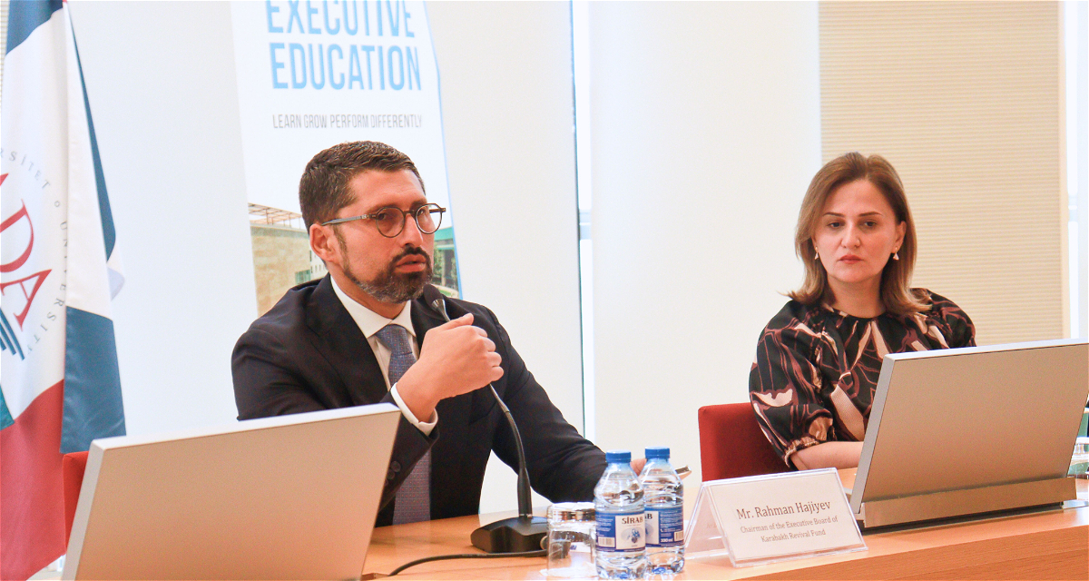 Rahman Hajiyev delivered a lecture on “Azerbaijan’s renaissance in a changing world” to foreign diplomats